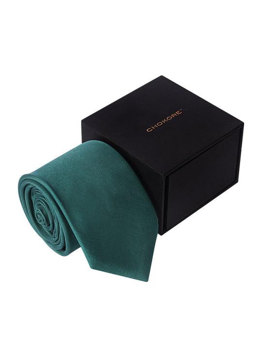 Buy Light Green Silk Necktie at Chokore