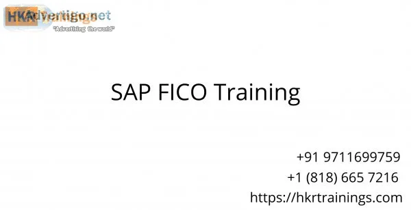 Sap fico training
