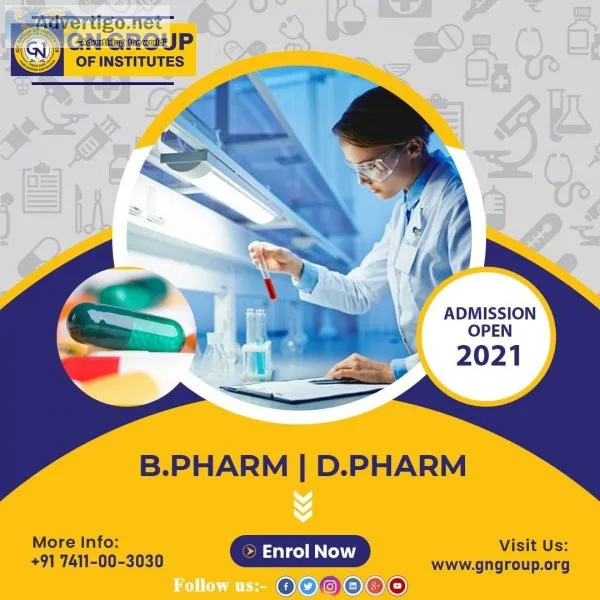 Course offered By B Pharma college in Delhi NCR  2021-21 GN Grou