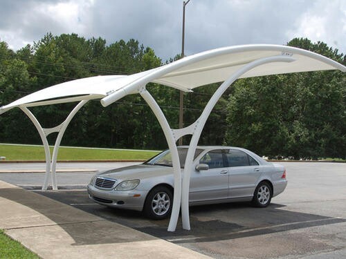 Tensile car parking shed manufacturer in delhi, india - the shad