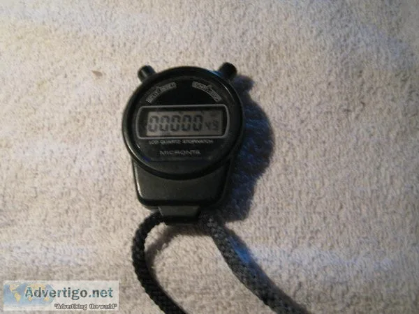 MICRONTA (Radio Shack) &ndash LCD QUARTZ STOPWATCH wbatteries &n