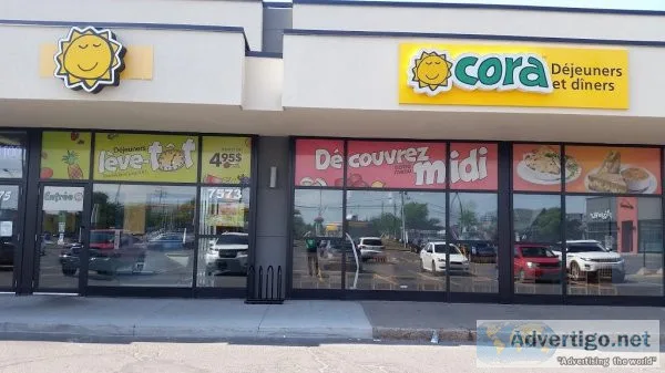 Franchise Cora breakfast restaurant for sale Montreal