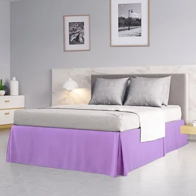Purple bed skirts