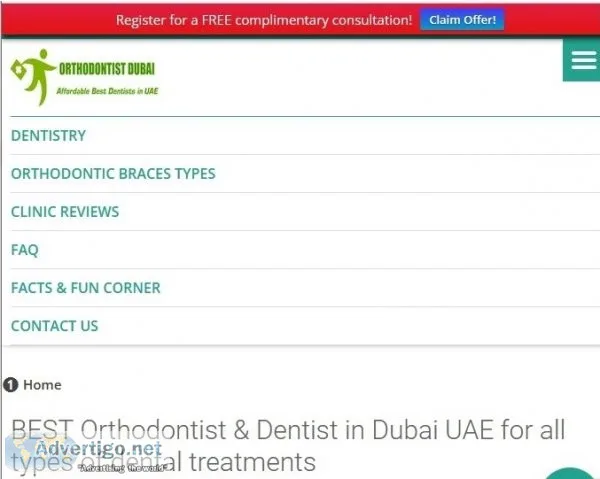 Orthodontist & dentist in dubai uae most affordable dental