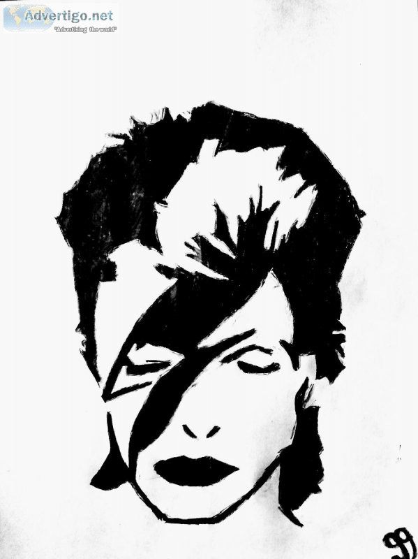 Black and White David Bowie 2 GG &ndash 8.5&Prime x 11&Prime Col
