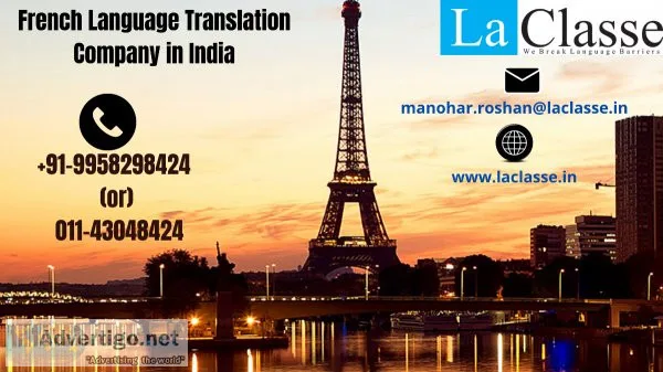 Get The Top French Language Translation Services in India