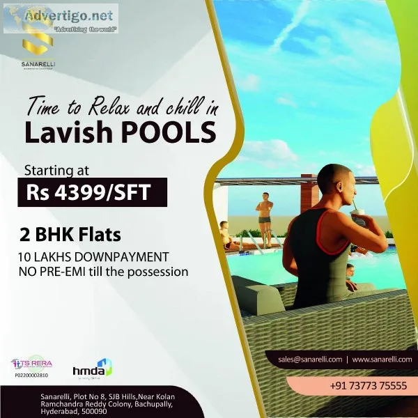 Apartments for sale in bowrampet  Sanarelli