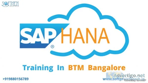 The Best SAP HANA Training In BTM Bangalore  Softgen Infotech