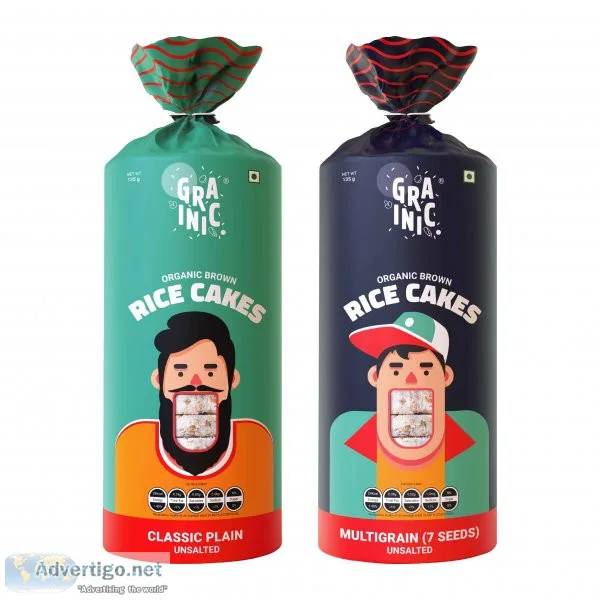 organic rice cake - multigrain and classic plain 
