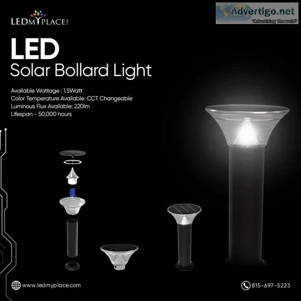 LEDMyplace Solar LED Bollard Lights The Perfect Way to Light Up 