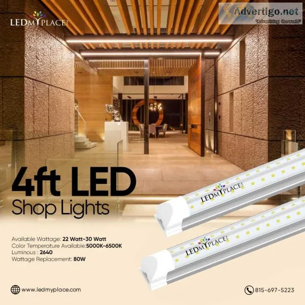 LED Shop Lighting Elegant Energy-Efficient and Flicker-Free