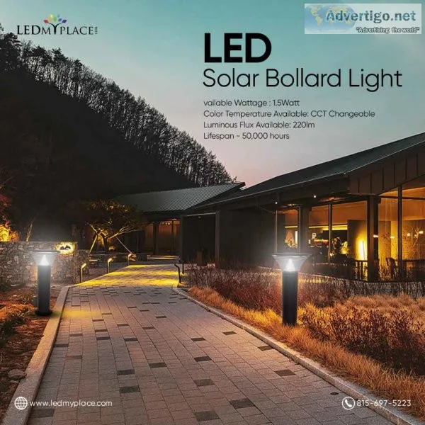 Introducing Solar LED Bollard Lights Wireless Outdoor Fixtures T