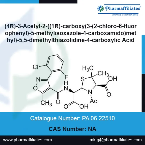 (4r)-3-acetyl-2-((1r)-carboxy(3-(2-chloro-6-fluorophenyl)-5-meth