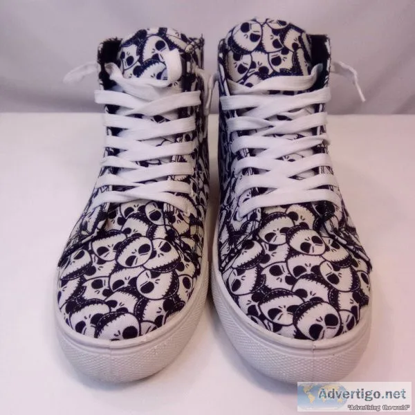 Women jack skellington nightmare before christmas hi-top sneaker