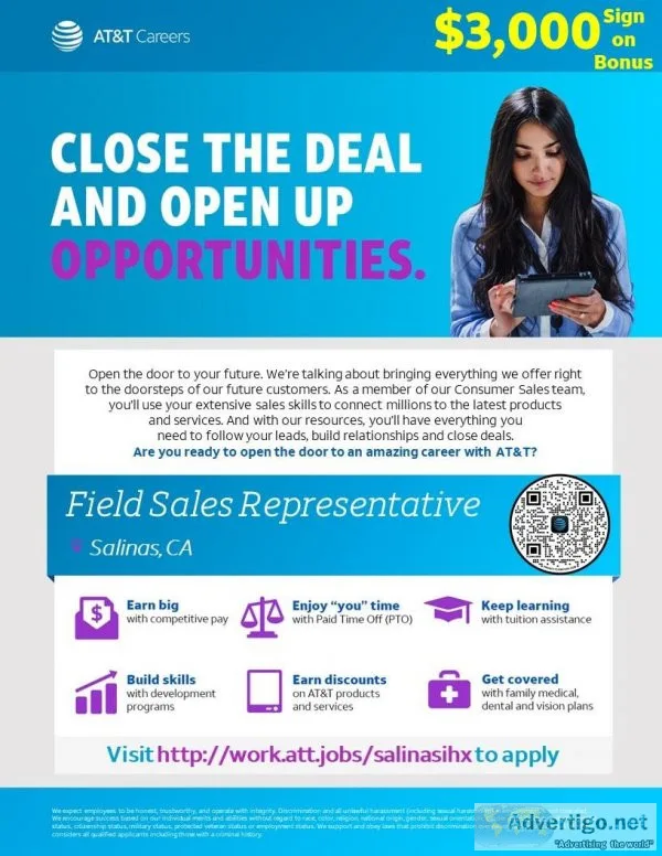 Field Sales Representative - Salinas CA