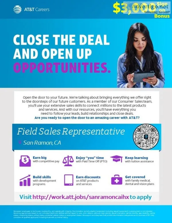Field Sales Representative - San Ramon CA