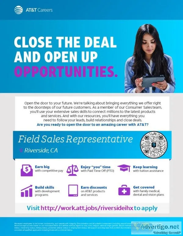 Field Sales Representative - Riverside CA