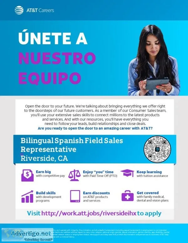 Bilingual Spanish Field Sales Representative - Riverside CA