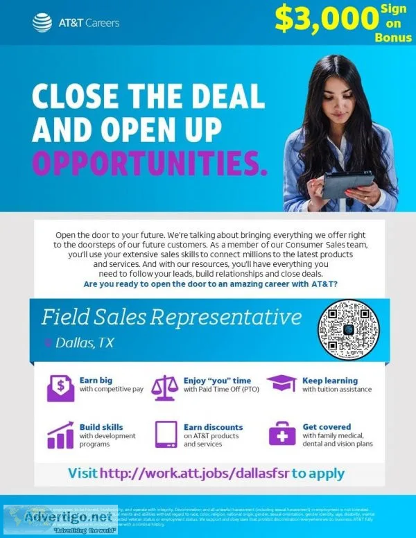 Field Sales Representative - Dallas TX