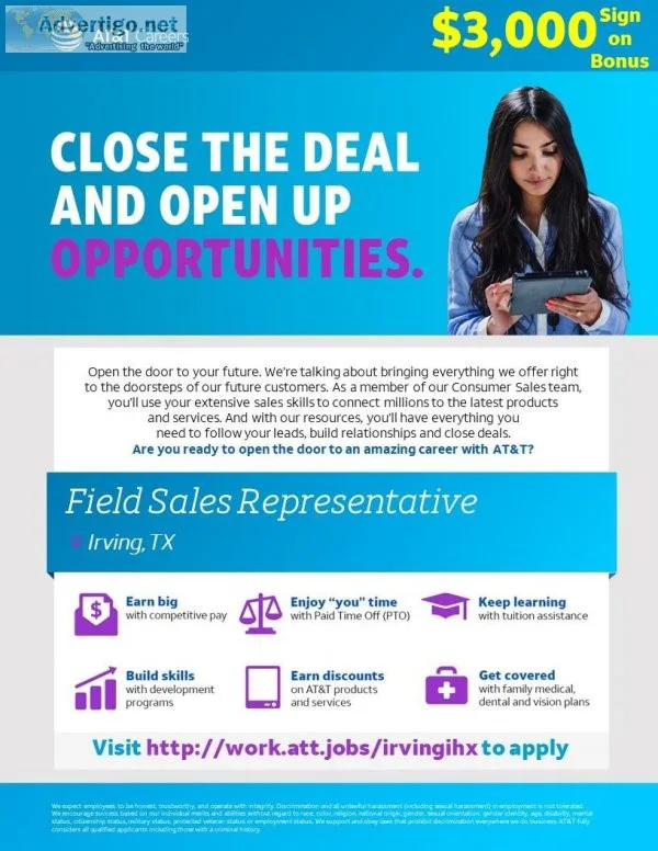 Field Sales Representative - Irving TX