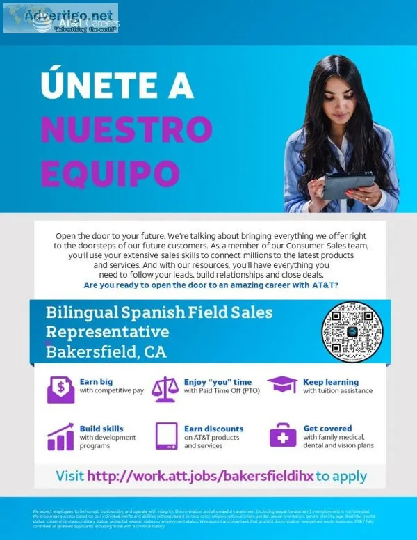 Bilingual Spanish Field Sales Representative - Bakersfield CA