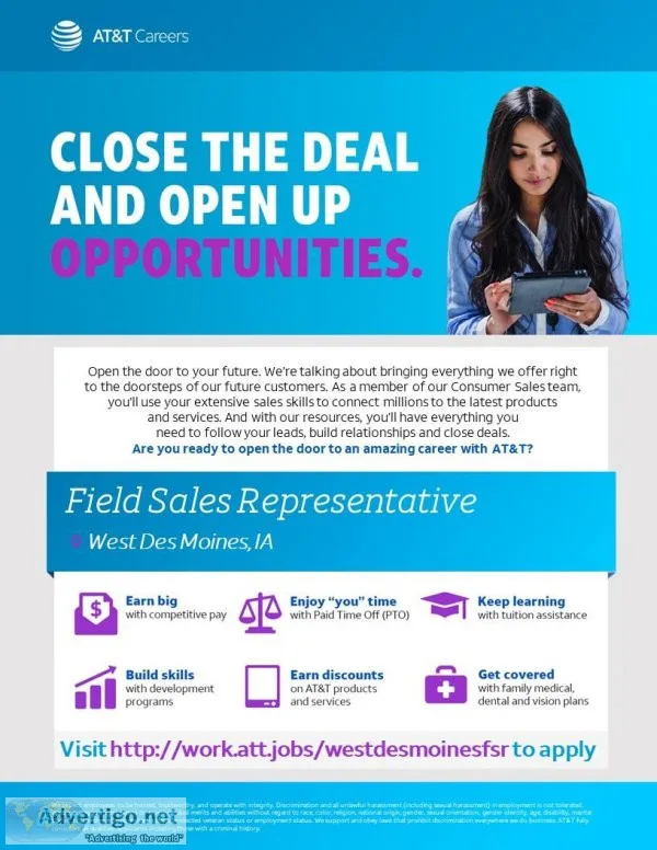 Field Sales Representative - West Des Moines IA