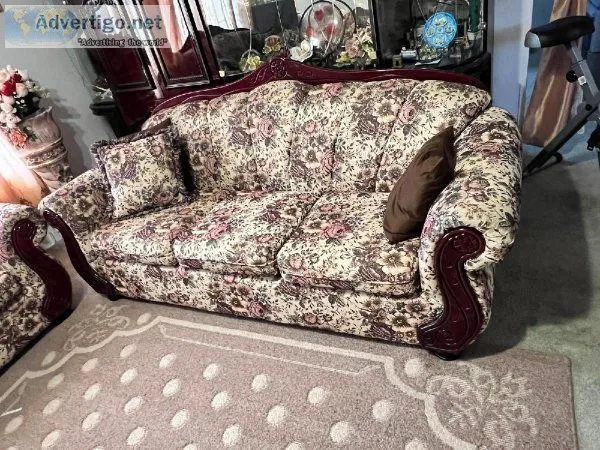 beautiful italian made living room set. matching wall unit