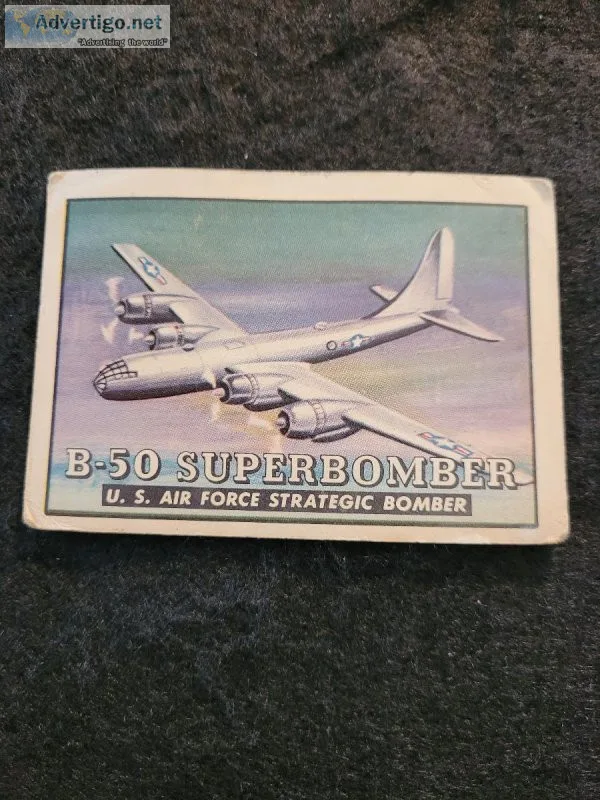 1952 Topps 81 Friend or Foe Wings B50 Superbomber