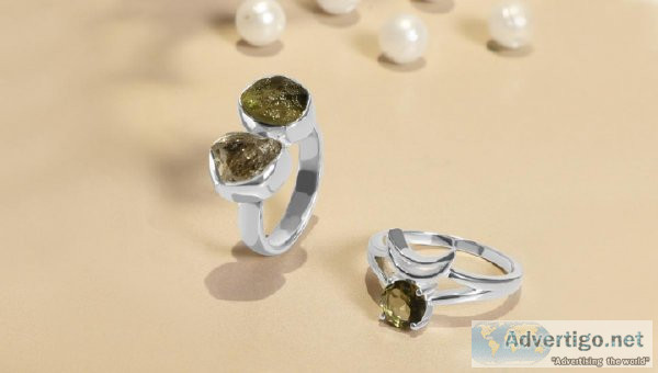 New Moldavite Ring Collection