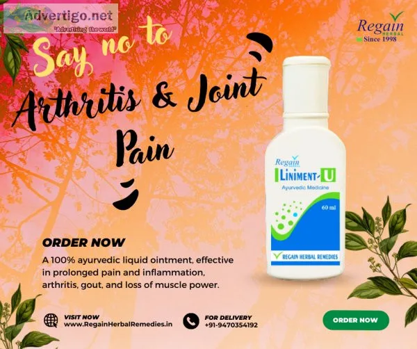 Liniment u: best ayurvedic medicine of arthritis