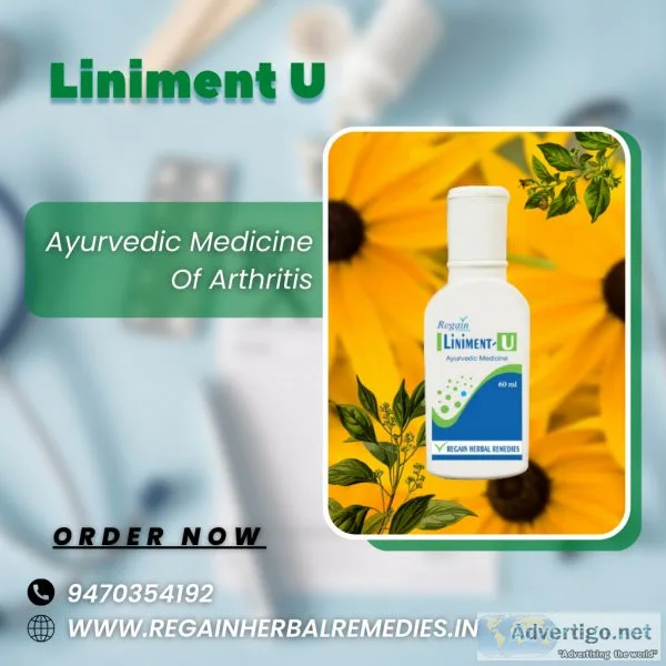 Liniment u: best ayurvedic medicine of arthritis