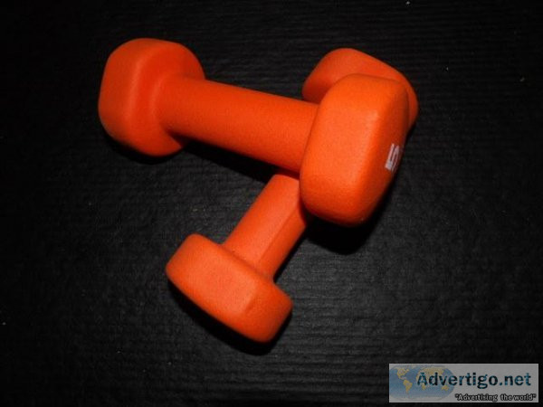 Set of 5 lb weights