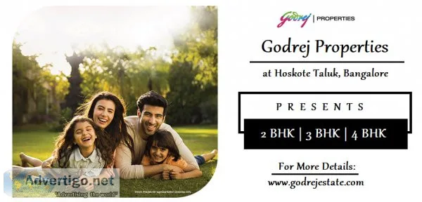 Godrej Properties Hoskote Bengaluru - Apartments In Bengaluru