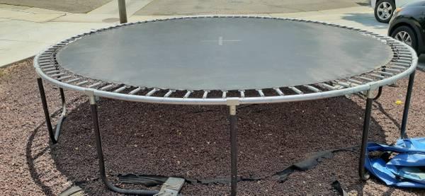 Used Propel 14  Round Trampoline without Safety Net Enclosure