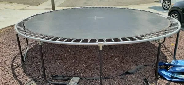 Used Propel 14  Round Trampoline without Safety Net Enclosure