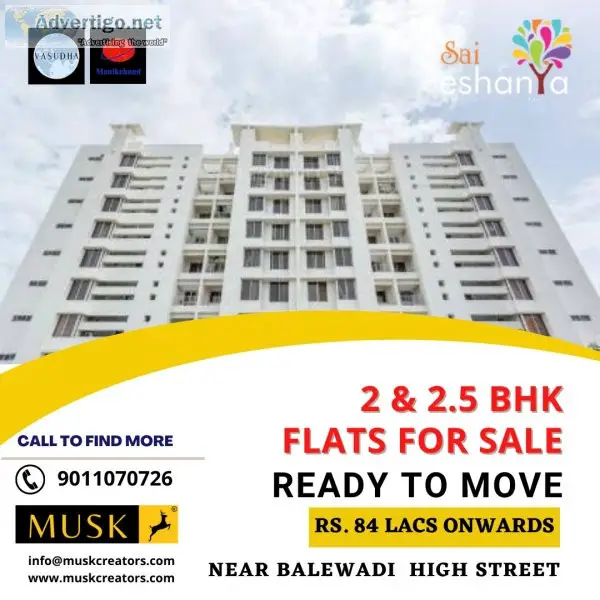 Ready to move premium & classy 2 & 25 bhk flats for sale