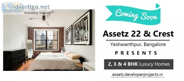 Assetz 22 And Crest Yeshwanthpur Bangalore  3 BHK Luxury Homes