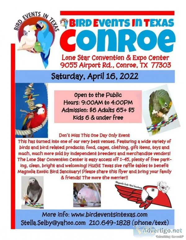 Conroe Exotic Bird Expo