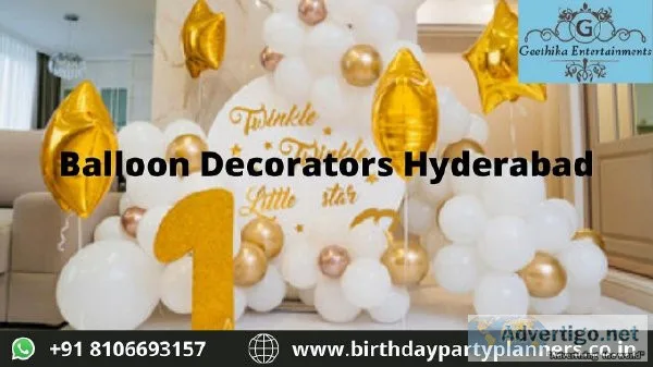 Balloon Decorators Hyderabad