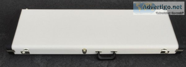 GandG Fender Precision Bass Case - Bone White W Magenta Poodle I
