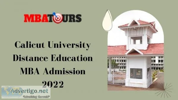 Calicut University Distance Education MBA Admission 2022