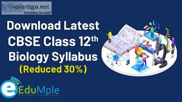 Class 12 biology syllabus