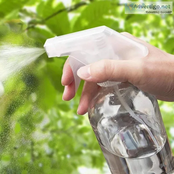 4x 500ml Clear Glass Spray Bottles Trigger Water Sprayer Aromath