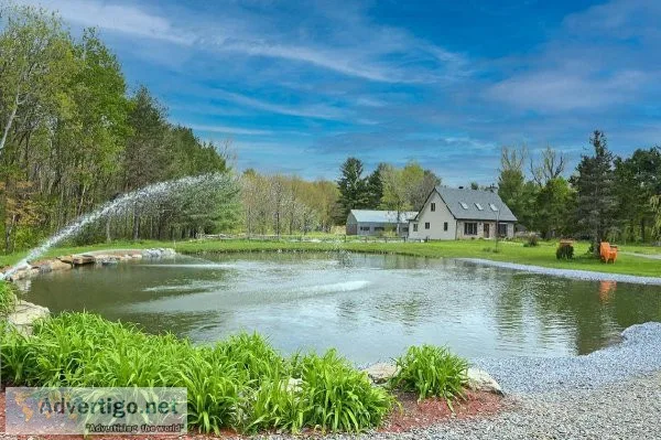 Renovated farmhouse with ponds fish farm animals or other...