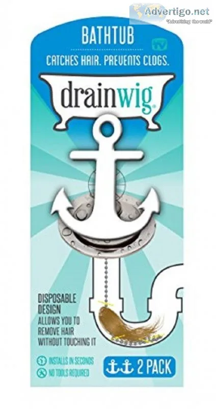 Drainwig For The Bathtub - 2 Pack