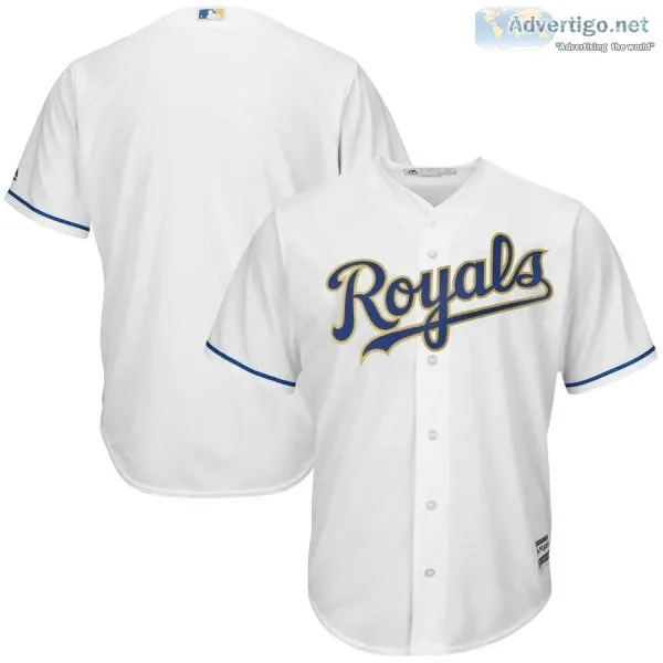 Kansas City Royals Majestic 2017 Home Cool Base Team Jersey - Wh