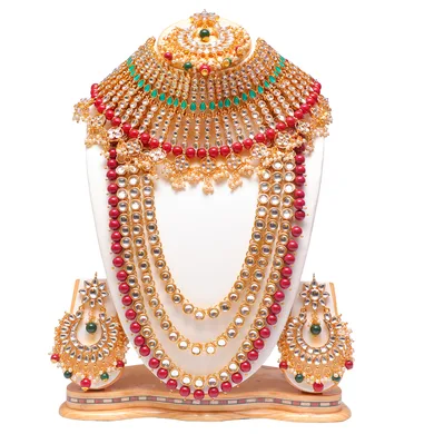 Buy artificial kundan jewellery set for women