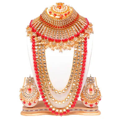 Buy artificial kundan jewellery set for women