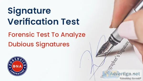 Handwriting examination & signature verification tests
