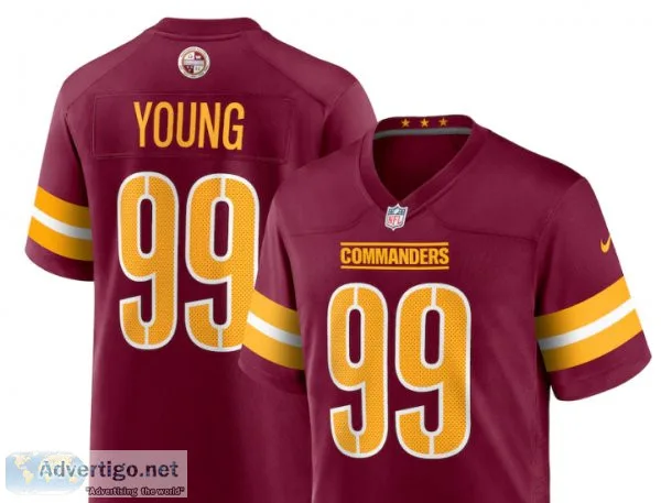 Just Launched...Washingto n Commanders Gear Chase Young Jersey
